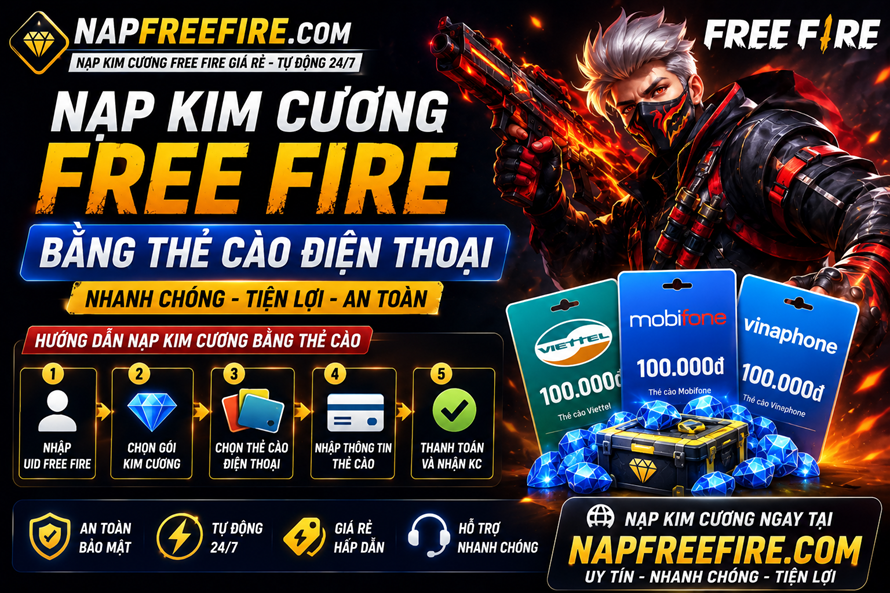 📱 Hướng Dẫn Nạp Kim Cương Free Fire Bằng Thẻ Cào Điện Thoại